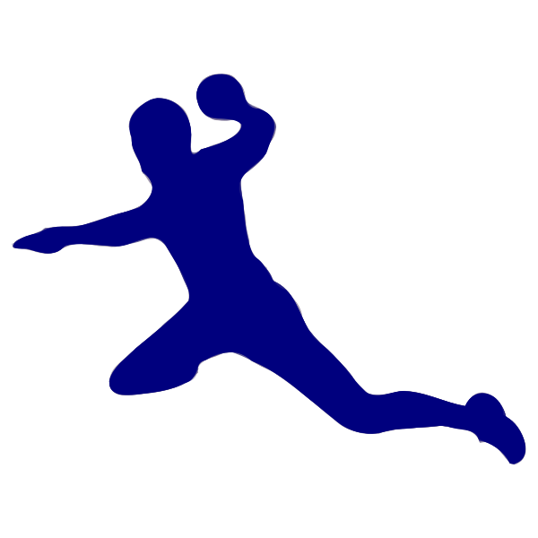 SVG Blue handball player