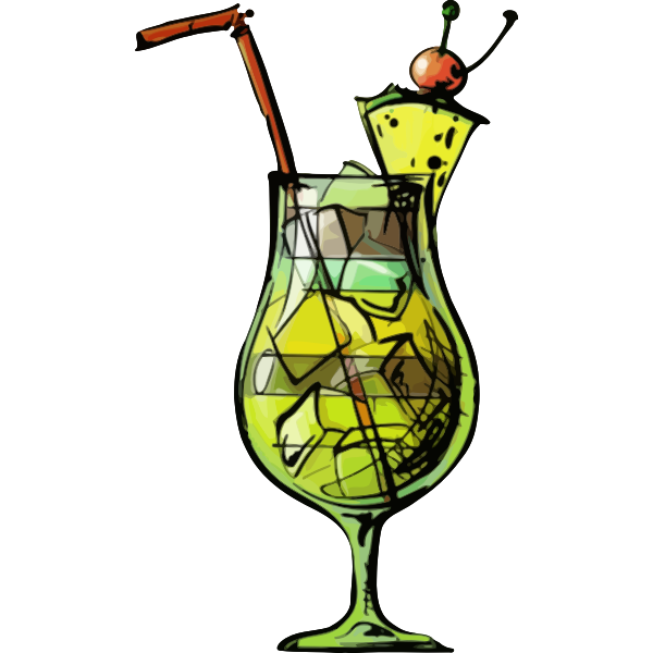SVG Blue Hawaii cocktail