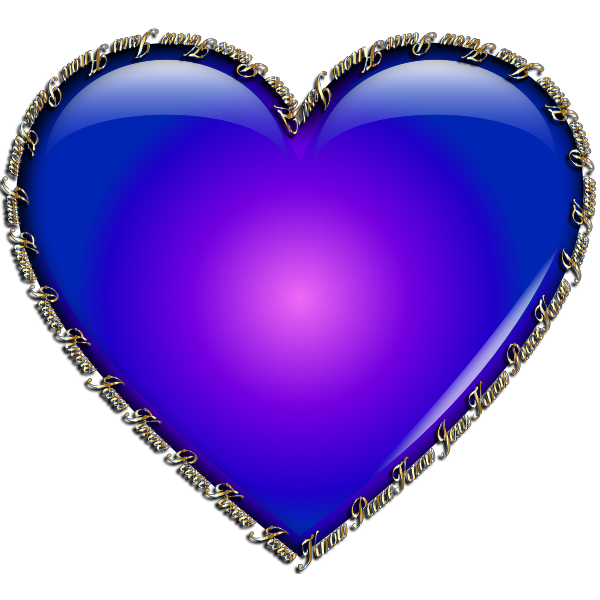 SVG Blue heart image