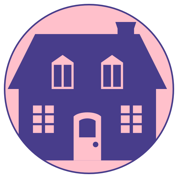SVG Blue house vector graphics