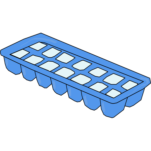 SVG Blue icecube tray