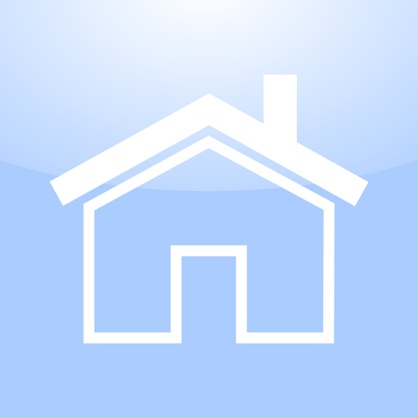 SVG Blue icon for a house vector image