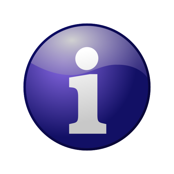 SVG Blue information vector icon