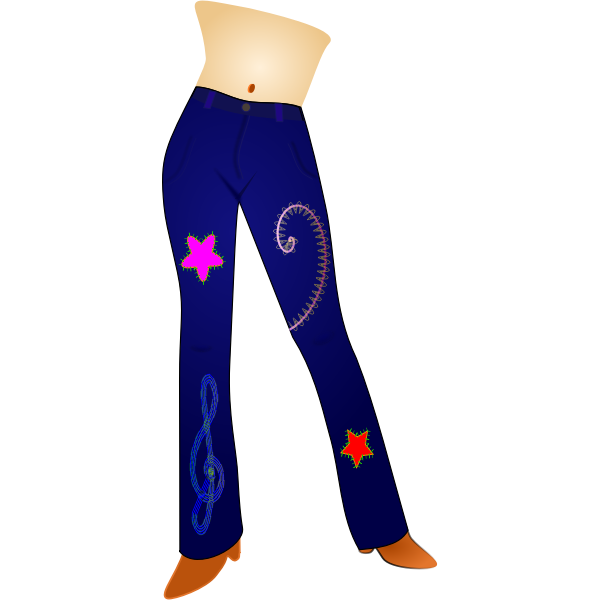 SVG Blue jeans vector image