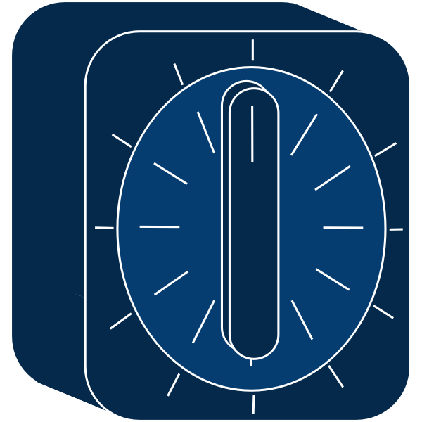 SVG Blue kitchen timer