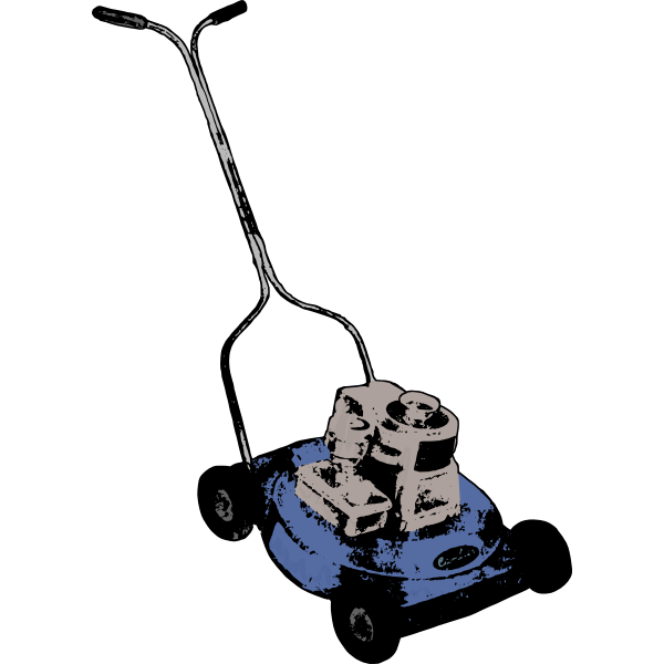 SVG Blue Lawn Mower