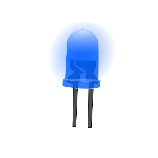SVG Blue led lamp