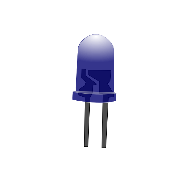 SVG Blue LED Lamp Off