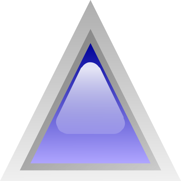 SVG Blue led triangle vector graphics