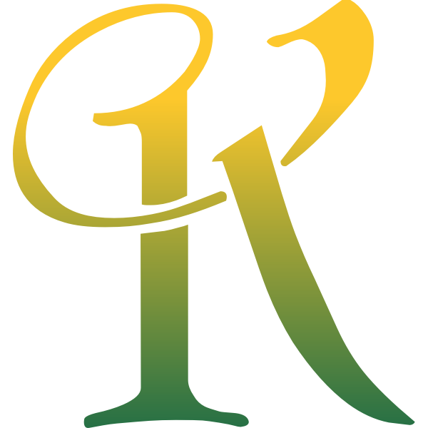 SVG Blue letter K