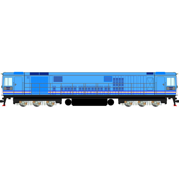 SVG Blue locomotive