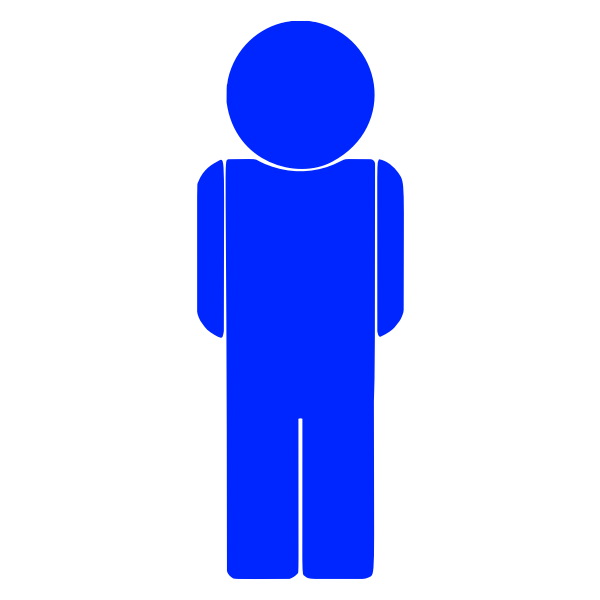 SVG Blue male icon