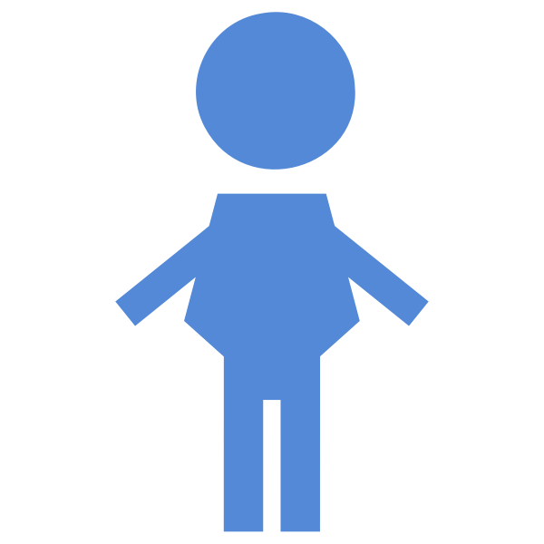 SVG Blue male sign