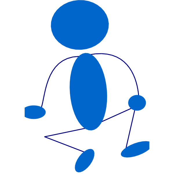 SVG Blue man icon