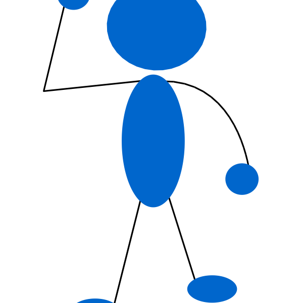 SVG Blue man image