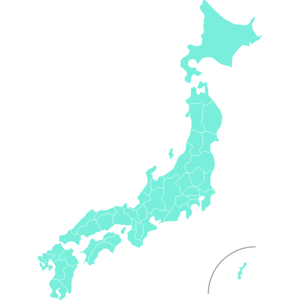 SVG Blue map of Japan