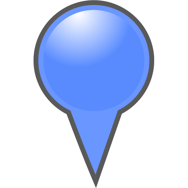 SVG Blue map pointer