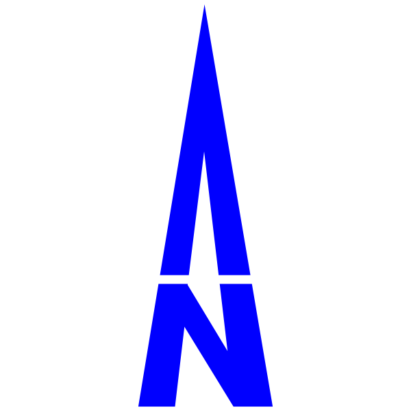 SVG Blue map pointer vector image