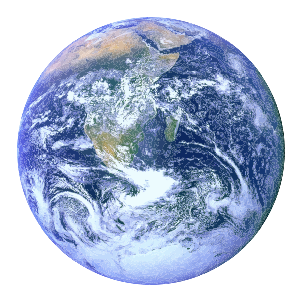 SVG Blue marble
