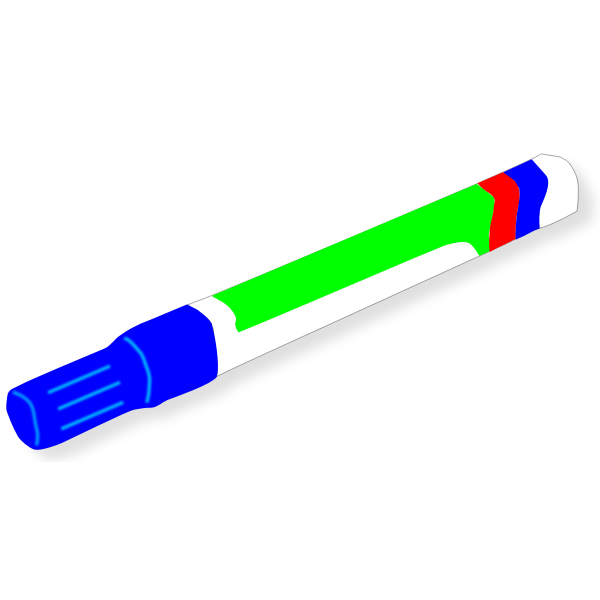 SVG Blue marker vector image