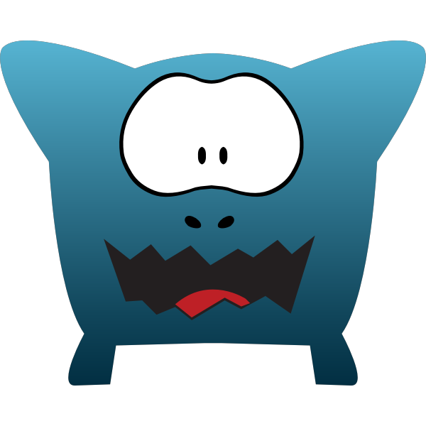 SVG Blue monster