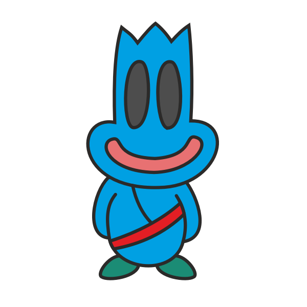 SVG Blue monster drawing