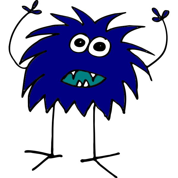 SVG Blue monster image