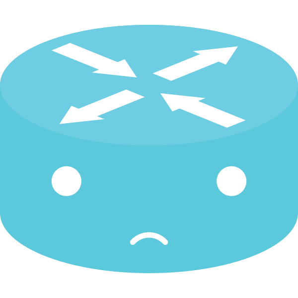 SVG Blue network emoticon