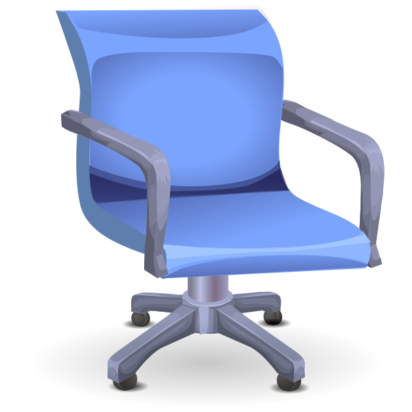 SVG Blue office chair