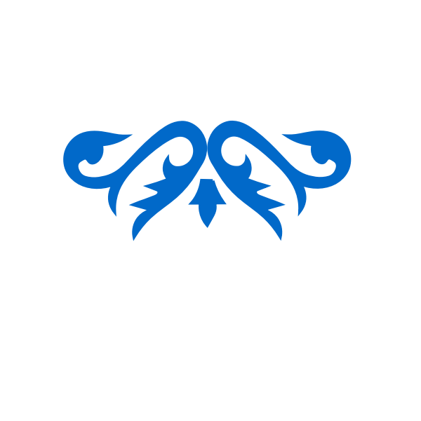 SVG Blue ornamental element