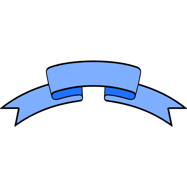 SVG Blue outlined banner