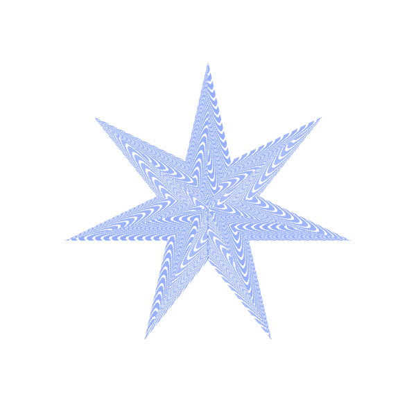 SVG Blue patterned star