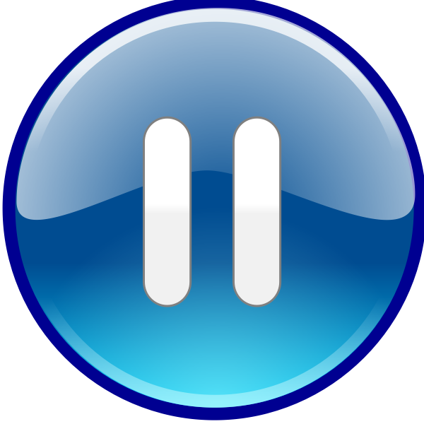 SVG Blue pause button