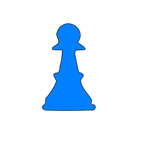 SVG Blue pawn chess piece