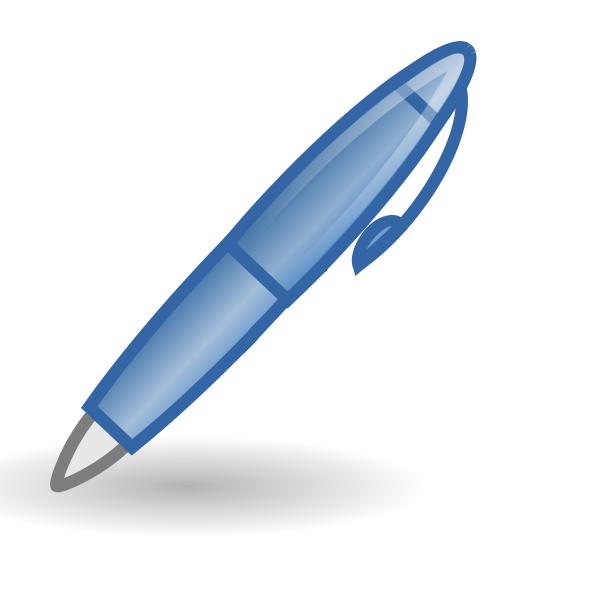 SVG Blue pen
