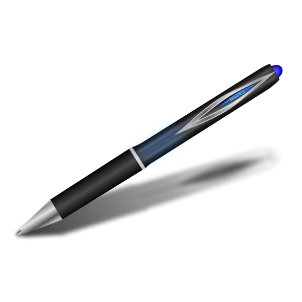 SVG Blue pen vector image