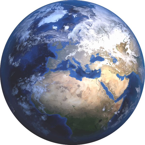 SVG Blue planet Earth