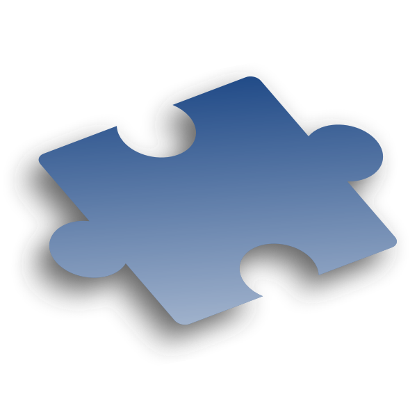 SVG Blue puzzle