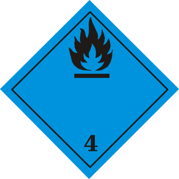SVG Blue radioactivity warning