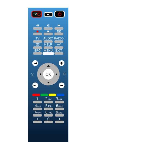 SVG Blue remote
