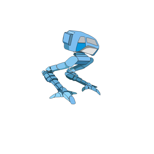 SVG Blue robot