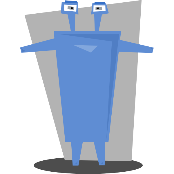 SVG Blue robot image