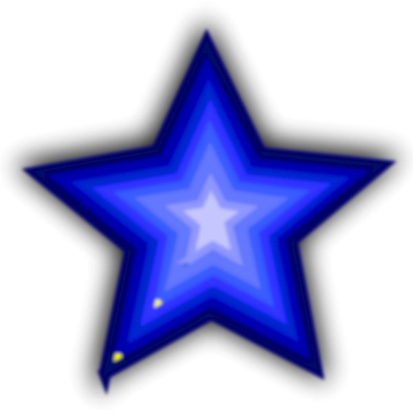 SVG Blue simple star