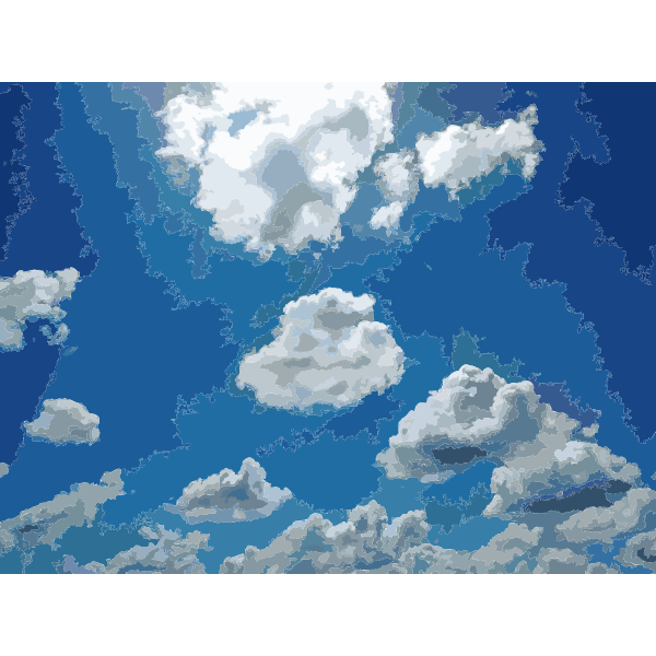 SVG Blue Sky Big Clouds 2015081223