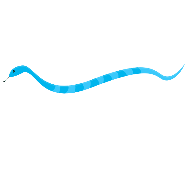 SVG Blue snake vector image