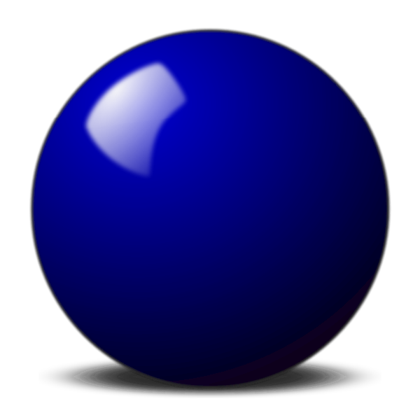 SVG blue snooker ball