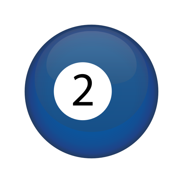 SVG Blue snooker ball