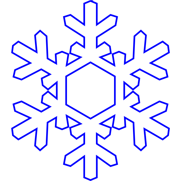 SVG Blue snowflake
