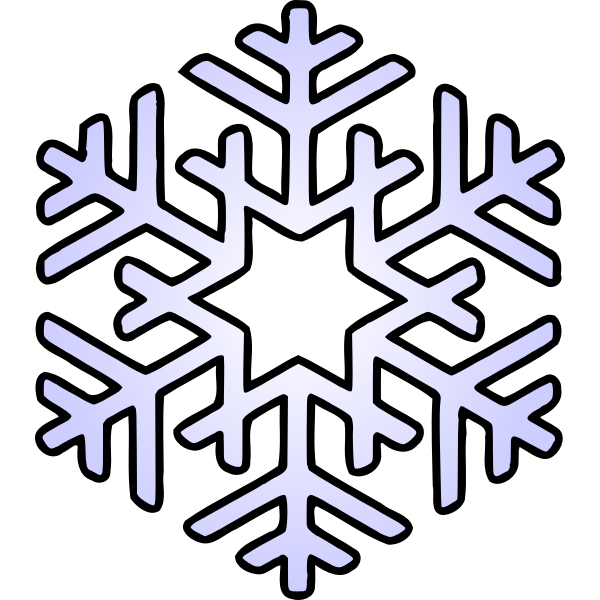 SVG Blue snowflake