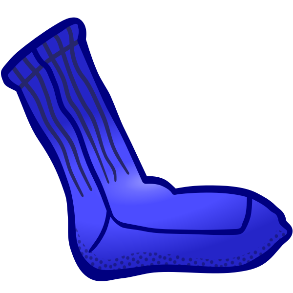 SVG Blue sock